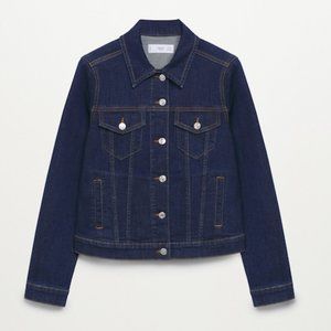 New with tags cotton denim jacket by Mango, size S